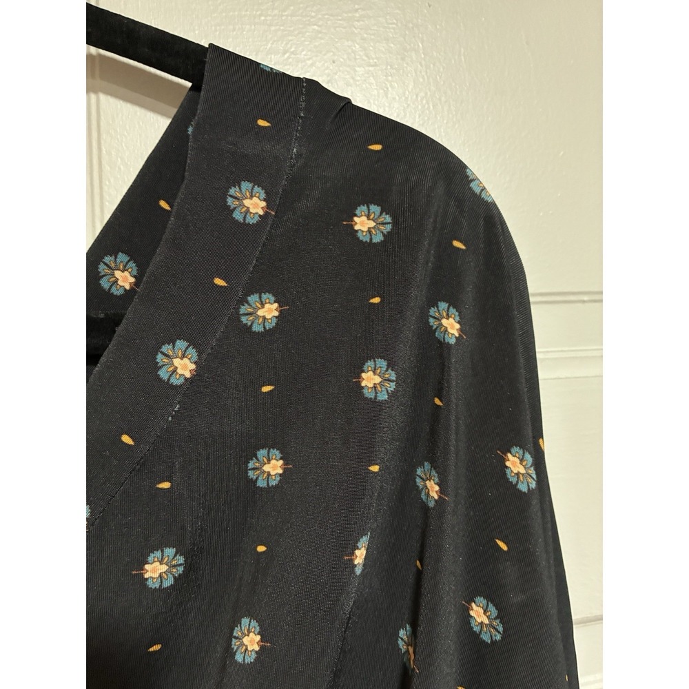 Farm Rio Women Mini Dress Size Large Puff Sleeve‎ Boho V-neck elastic waist - Picture 9 of 16